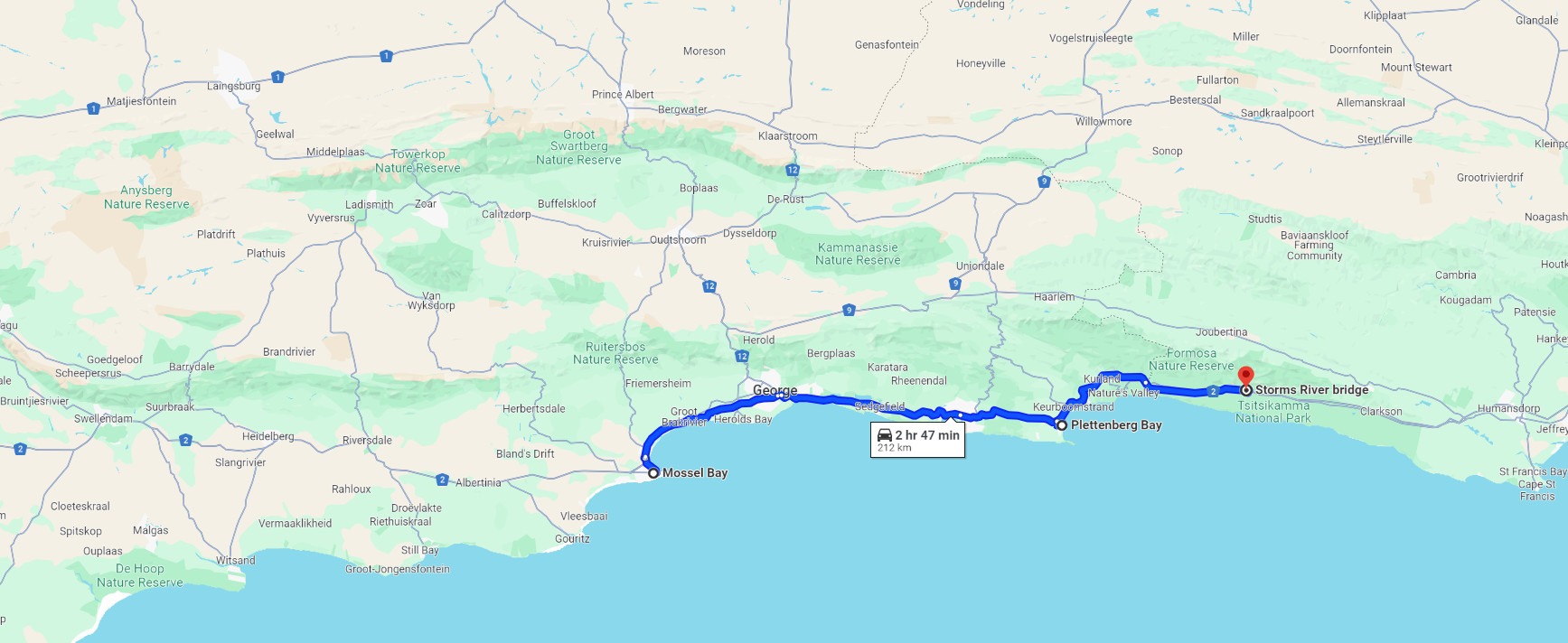 Road Trips in and around Plettenberg bay